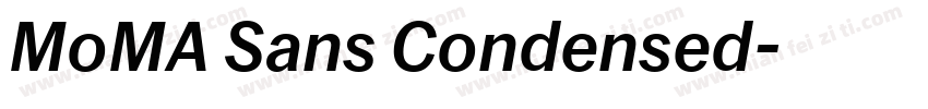 MoMA Sans Condensed字体转换